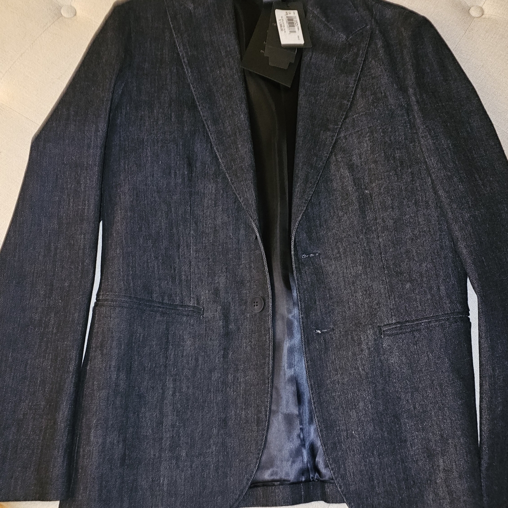 Giorgio Armani Navy Blue (almost black) Sport Coat Classic Blazer Formal Jacket